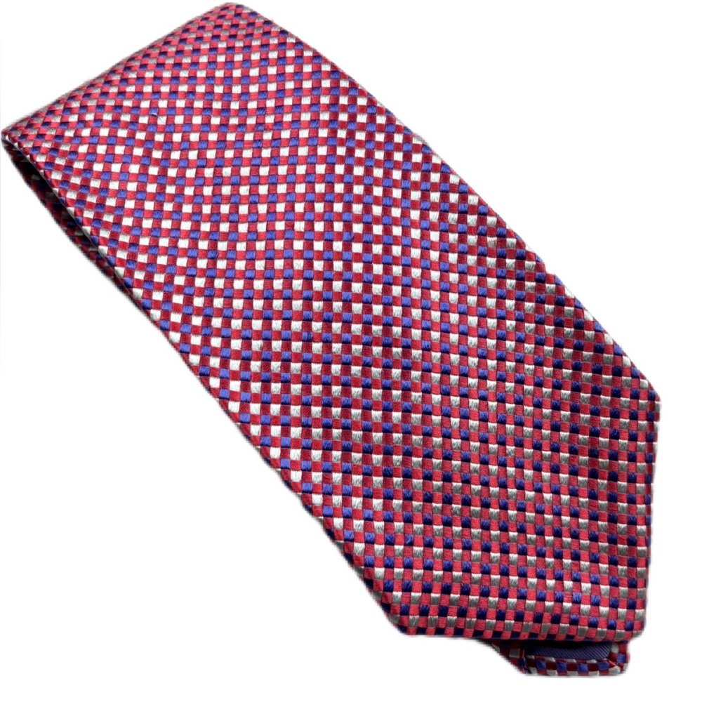 Richard James Savile Row Pink & Purple Silk Tie Made in England